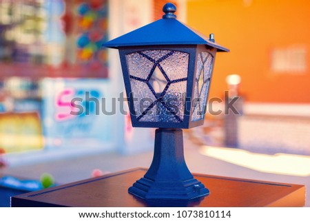 One lantern lamp