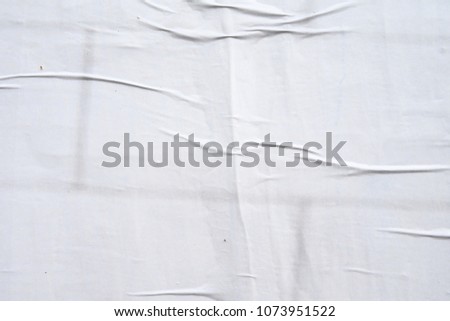 white creased  wrinkled  crinkly  weathered  folded poster texture background 