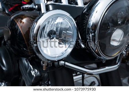 headlight of motorcycle