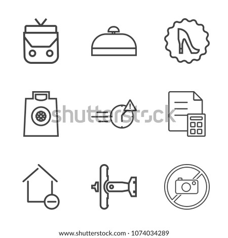 Premium outline set of icons containing home, man, style, sale, white, airplane, money, property, elegance, gift, house. Simple, modern flat vector illustration for mobile app, website or desktop app