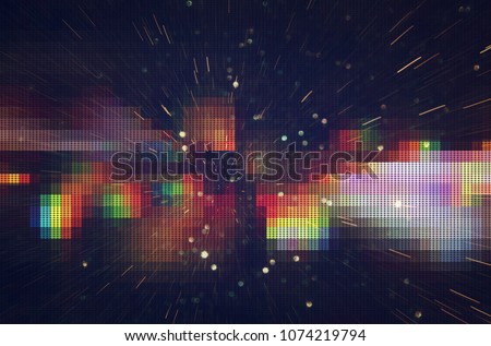 Test Screen Glitch Texture Royalty-Free Stock Photo #1074219794