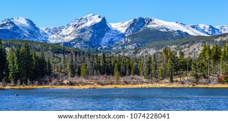 Beautiful Colorado Mountains in the Rockies Royalty-Free Stock Photo #1074228041
