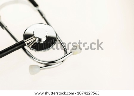 stethoscope on white