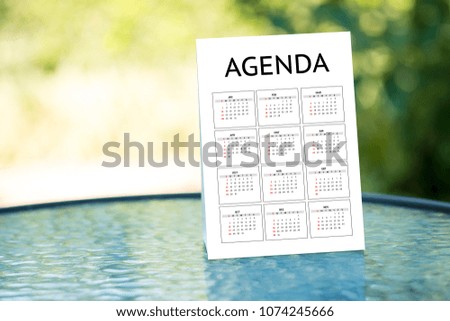 Agenda Activity Information Calendar Events and Meeting Appointment