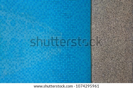 Swimming pool and deck with for background