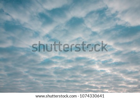 Texture of a gloomy cloudy sky at dawn