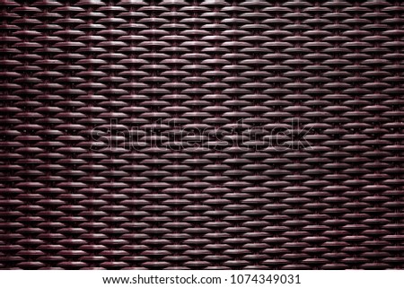 Purple Artificial Rattan pattern Background and texture