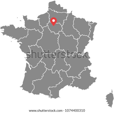 FRANCE-PROVINCE-MAP Stock Vector Images - Avopix.com