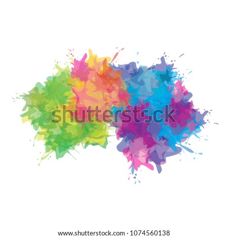 Colorful abstract watercolor background. Vector illustration