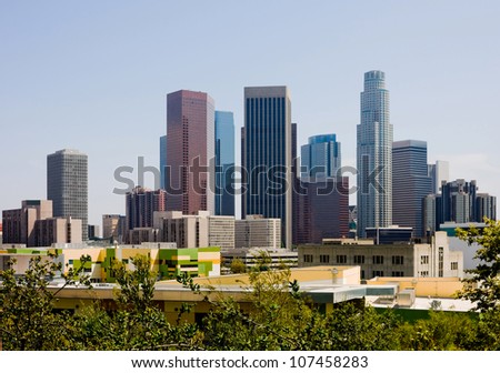 Skyscrapers in downtown Los Angeles