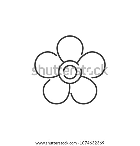 Flower icon. Simple element illustration. Flower symbol design from Ecology collection set. Can be used in web and mobile on white background