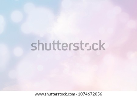 Abstract blurred sun light with sunset sky background