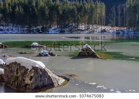 Lake Hintersee. Bavaria. Germany