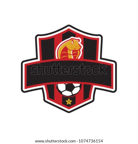 Cobra Emblem logo for Football/Soccer team