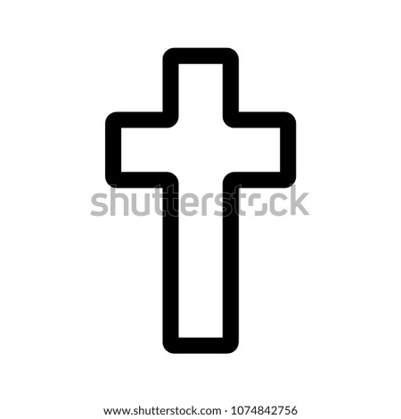 Religion cross icon