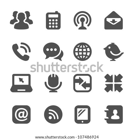 communication icons Royalty-Free Stock Photo #107486924