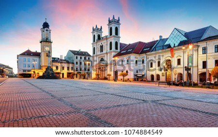 Slovakia, Banska Bystrica main SNP square Royalty-Free Stock Photo #1074884549