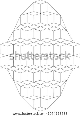3d abstract Geometric Pattern