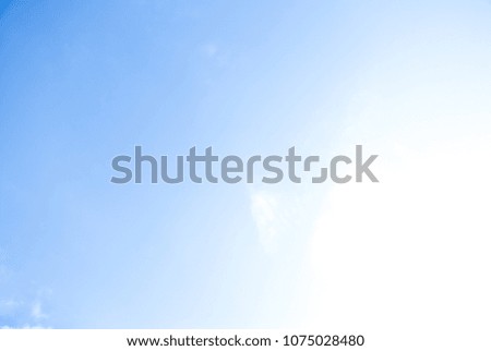Blue sky white cloud on background