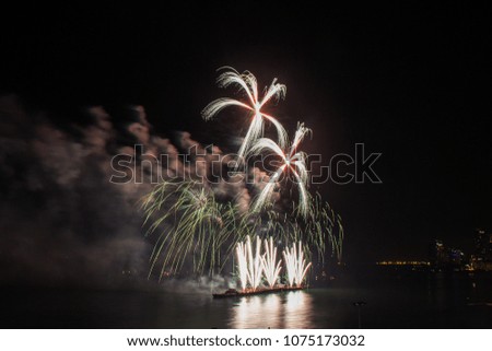 International fireworks festival, pattaya thailand