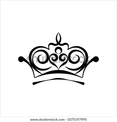 Crown Icon, Crown Vector Art Illustration