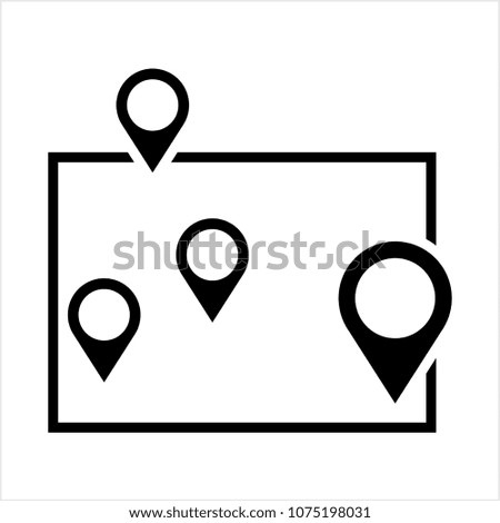 Location Pin Icon Vector Art Illustration