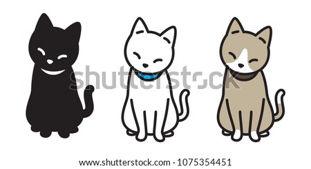 cat breed vector illustration kitten calico character Halloween doodle cartoon