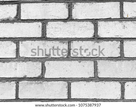 Wall of old brickwork. Studio Photo