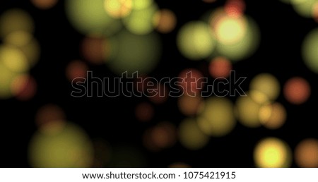 abstract background with glowing yellow bokeh