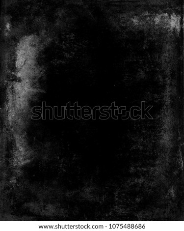 Black Grunge Background, Obsolete Scary Texture