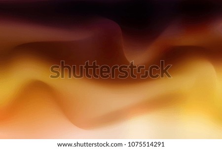 Dark Orange vector template with liquid shapes. An elegant bright illustration with gradient. A new texture for your  ad, booklets, leaflets.
