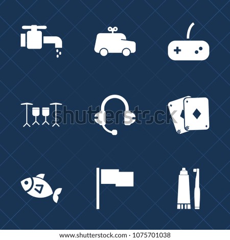 Premium set with fill icons. Such as little, joystick, equipment, toothpaste, health, sea, sign, water, food, toothbrush, liquid, radio, musical, music, clean, kid, drum, button, seafood, toy, hygiene