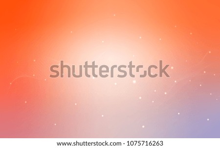 Light Orange vector template with circles. Glitter abstract illustration with blurred drops of rain. Beautiful design for your business natural advert.