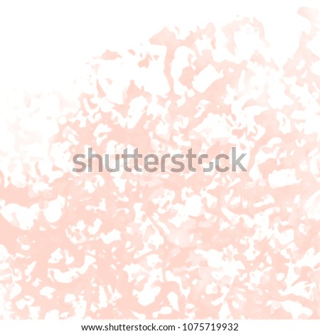 salmon pink watercolor splash pattern with white upper border, vector illustration