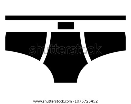 Vector illustration of a Men's Underwear Icon