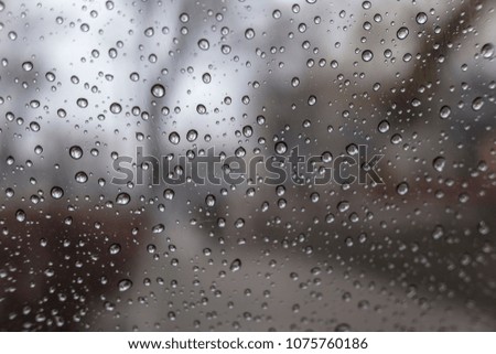 drops on the glass, rain,