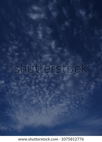 Blue sky with beautiful clouds