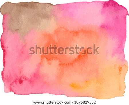 Colorful vector watercolor background.