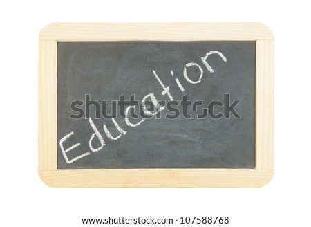 School board isolated on white background