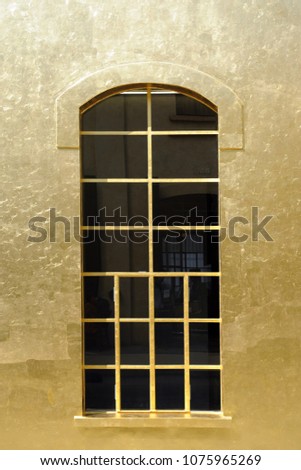 gold window industrial loft
