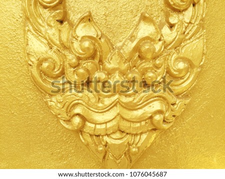 Decorative wall golden cement background