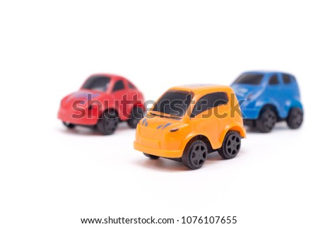 car toy on white background.