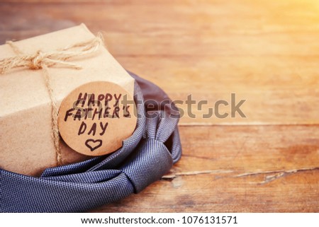 Happy father's day. Congratulations. Selective focus. 