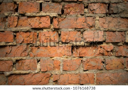 old brick wall, vintage background