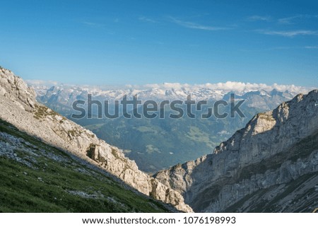 Beautiful view of alp,  Pilatus, Swiss Alps, Central Switzerland