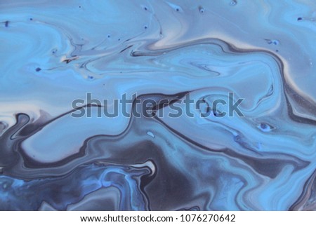 Blue and grey natural background photo, marble color mix