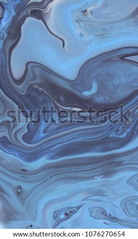 Blue and grey natural background photo, marble color mix
