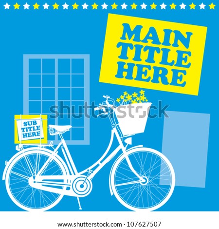 bicycle vector color background