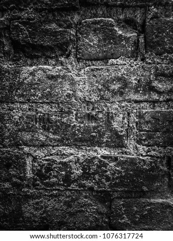 Rough brick wall texture.