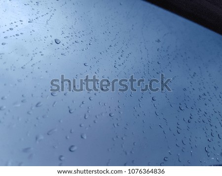rain on the mirror